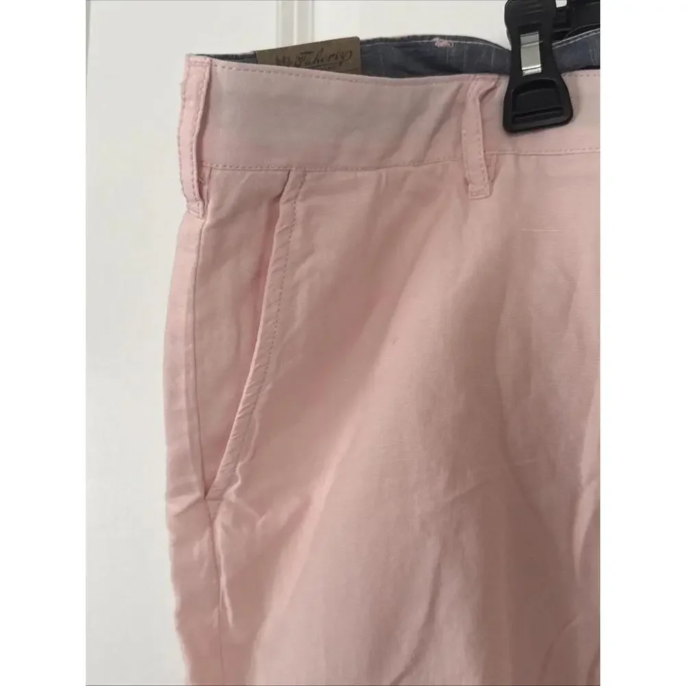 Faherty Shorts Mens 42 Linen Blend Chino Casual 9